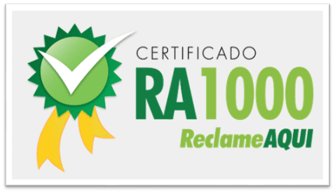 Selo RA Reclame Aqui mil