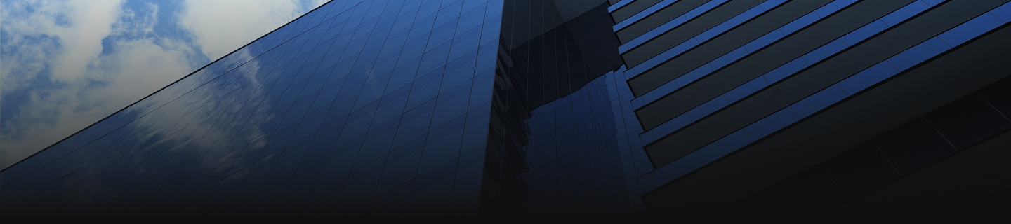 Glass-fronted commercial building