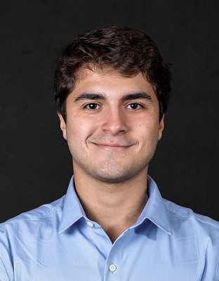 Bruno Sicherle, young man with dark wavy hair, clean-shaven, slight smile, Intern.